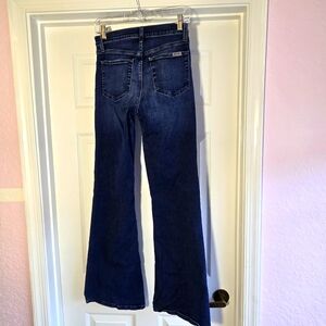Joe's Jeans Herculina Size 28 Tall Mid Rise Flare Denim Medium‎ Wash 32" Inseam